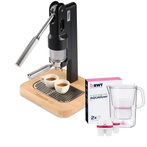 SUPERKOP Manual Espresso Machine with BWT AQUAlizer - Water Purification Jug