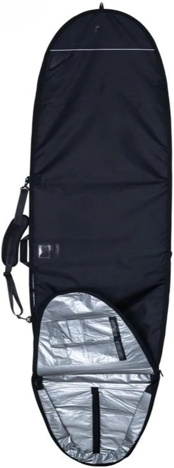 Surfboard Sock Cover 9-9.6ft Longboard Surfboard Bag Water-Resistant Protective Cover With Adjustable Backpack Straps Padded Lining Saltwater Proof Beach Travel for Longboard, Hybrid, Shortboard