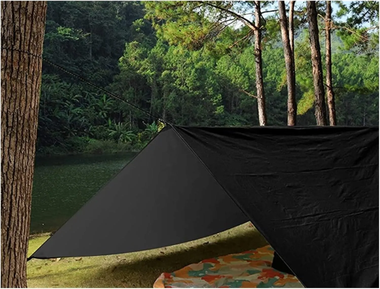 Swing Set Camping Hammock, Rainfly Travel Hammock, Net Hammock, Tent, Outdoor Hiking Backpack, Travel Camping Accessories Swing Seat (Color : Green and Green)