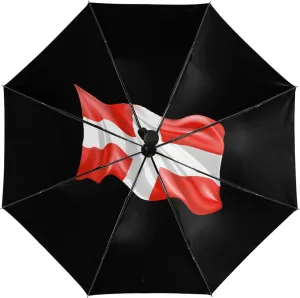 Switch Flag Travel Umbrella Portable Windproof Sun Rain Umbrellas Folding Umbrella