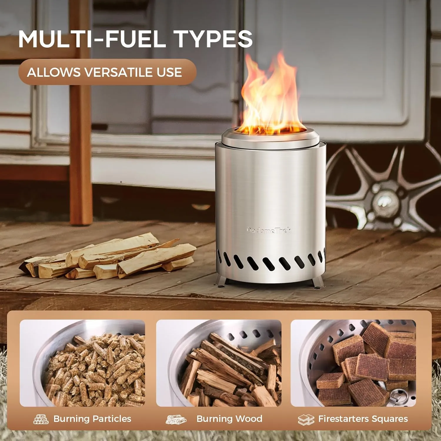 Tabel Top Fire Pit Mini, Portable Firepit Outdoor, 5.5 Inch Tabletop Firepit Mulberry