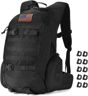 Tactical Backpack for Men, Military Backpack for Hiking, Motorcycle Backpack (black), 35L