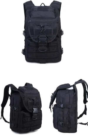 Tactical Backpack Military Molle Hiking 40L Outdoor camouflage travel camping tactical black