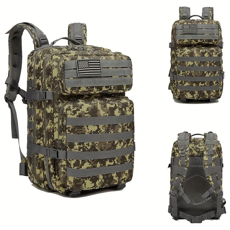 Tactical Backpack | Rucksack with Geometric Camouflage