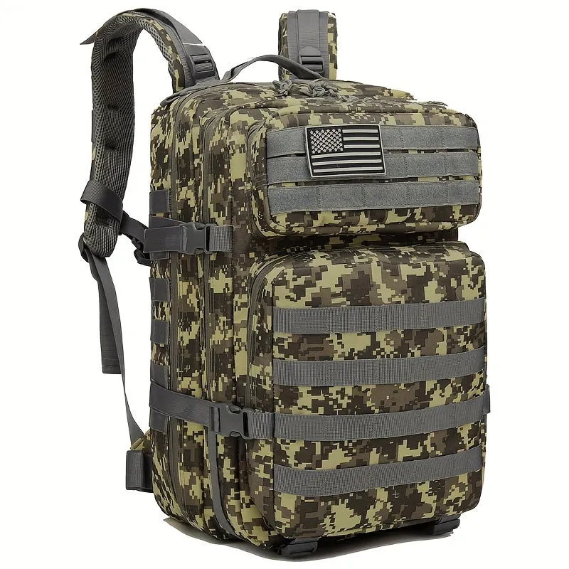 Tactical Backpack | Rucksack with Geometric Camouflage