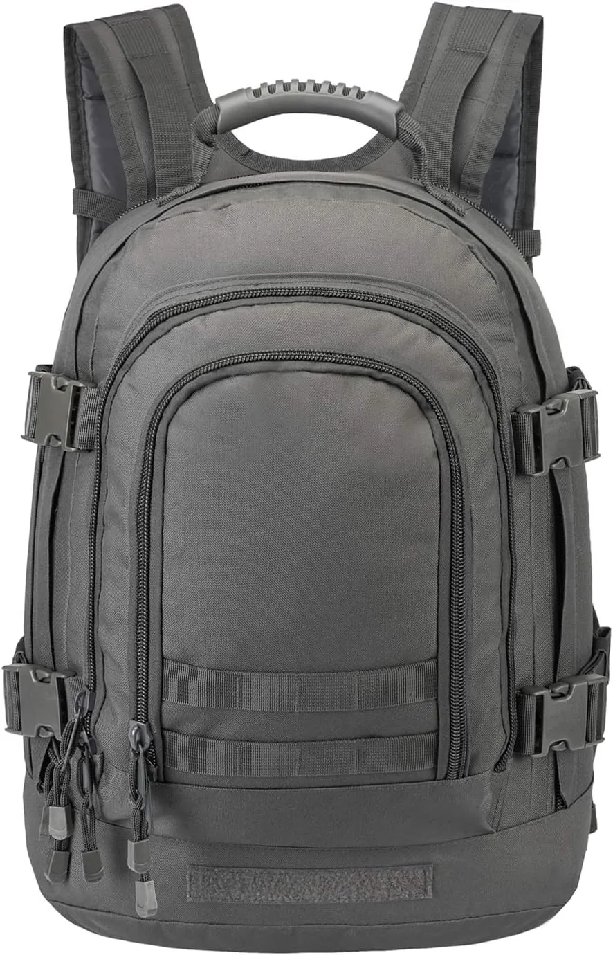 Tactical Backpacks Assault Pack 3 Day Bag Expandable Backpack Out Bag Classic Case Travel Hiking(Gray, Not with Belt)