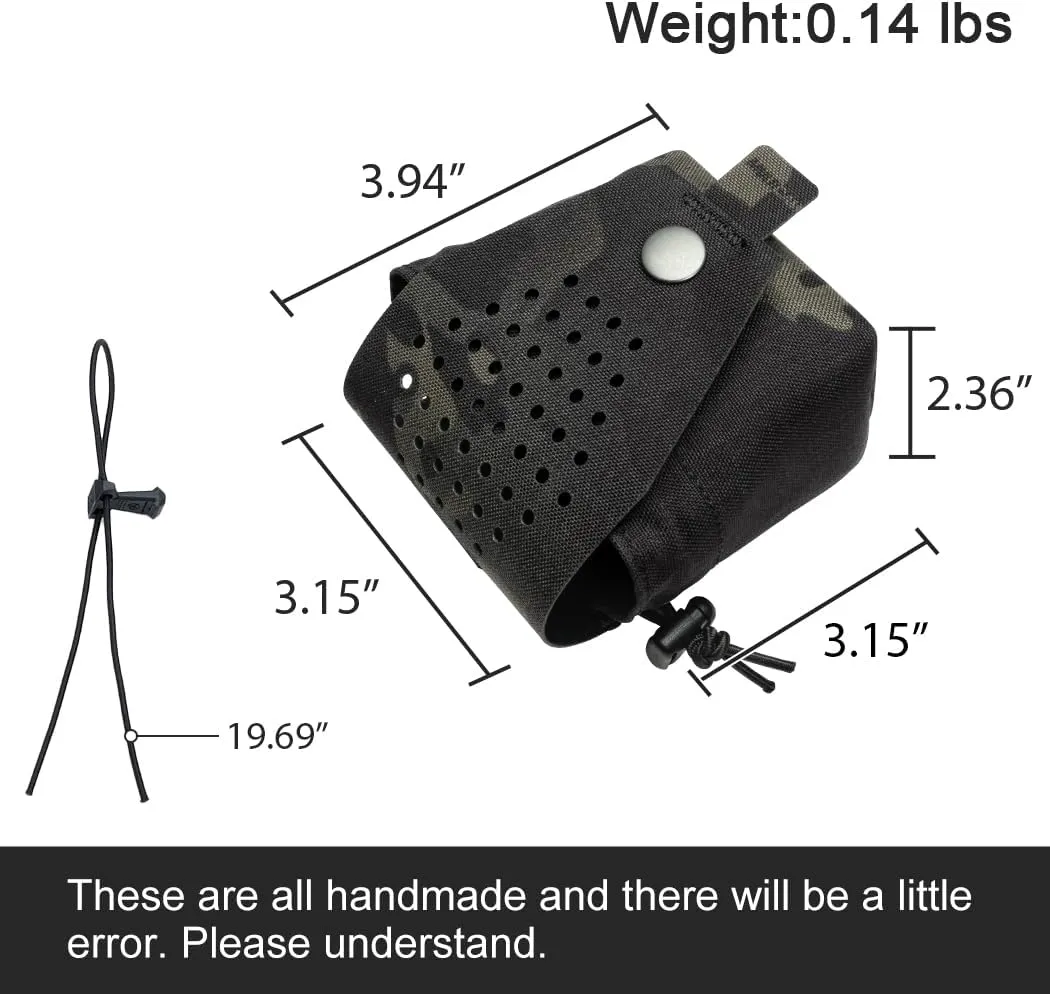 Tactical Frag Grenade Pouch Single Small Tool Carrying Bag for Duty Belt MOLLE Vest and Backpack