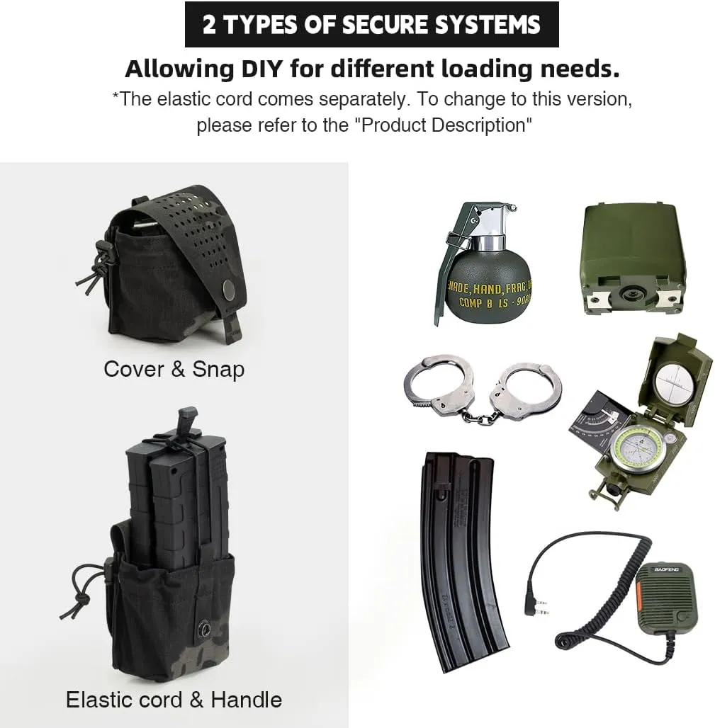 Tactical Frag Grenade Pouch Single Small Tool Carrying Bag for Duty Belt MOLLE Vest and Backpack