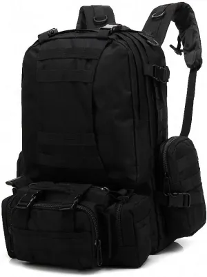 Tactical Pack Backpack Army Waterproof Bug Out Bag Outdoor Hiking Black