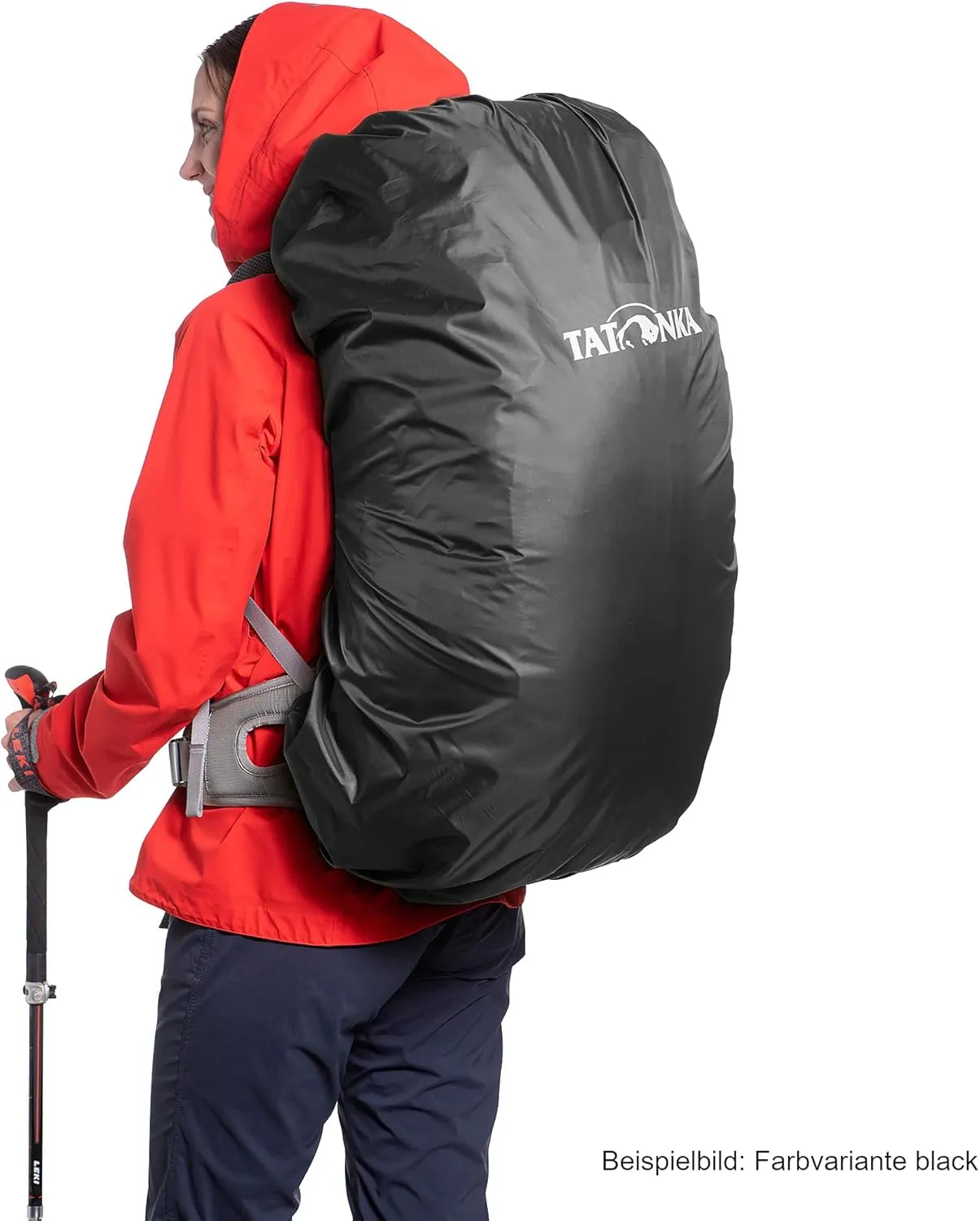 Tatonka Lightweight rain Cover for Backpacks of 40-55 litres Volume, Red Orange, l