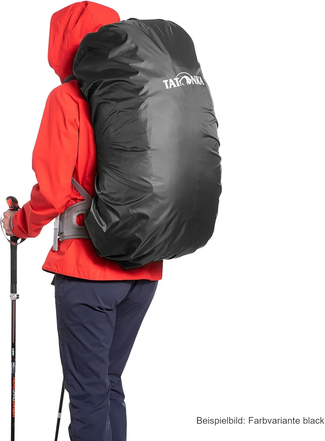 Tatonka Lightweight rain Cover for Backpacks of 40-55 litres Volume, Red Orange, l