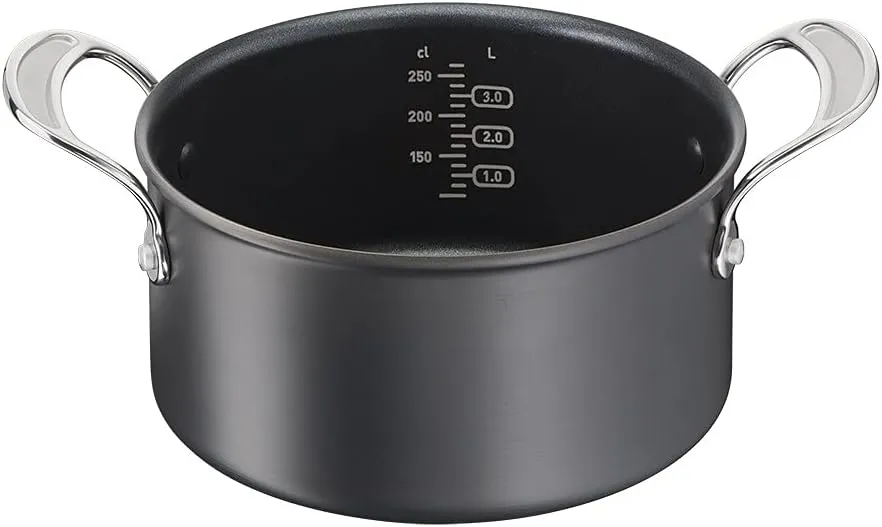 Tefal H9124644 Stewpot, 24cm, Jamie Oliver, Hard Anodised, Aluminium