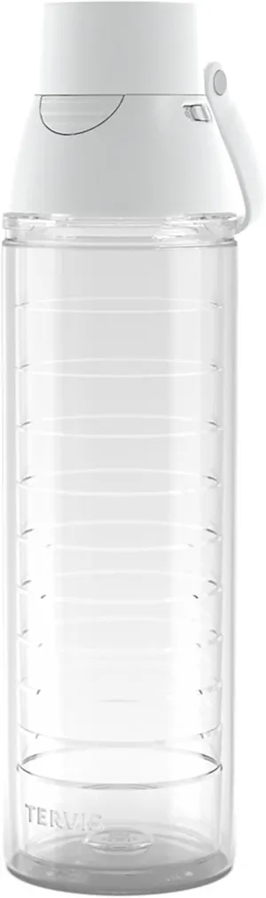 Tervis Clear & Colorful Insulated Tumbler, 24oz Venture Lite Water Bottle, White Lid
