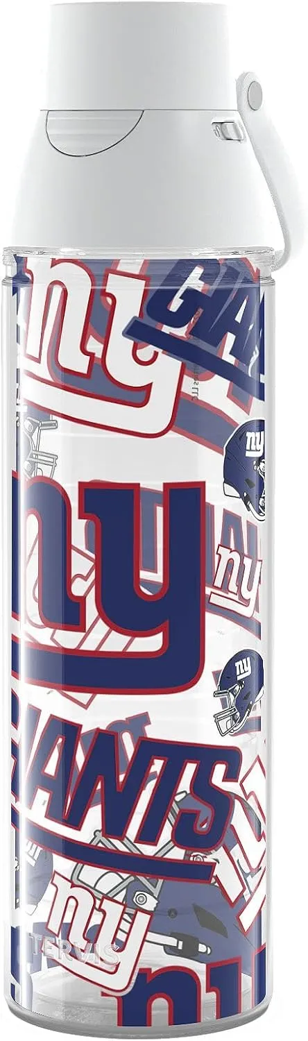 Tervis NFL New York Giants-All Over Insulated Tumbler, 24oz Venture Lite Water Bottle, Classic