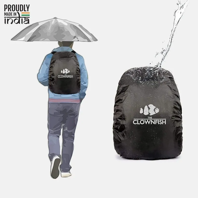The Clownfish Rain Fighter Black Backpack Rain Cover