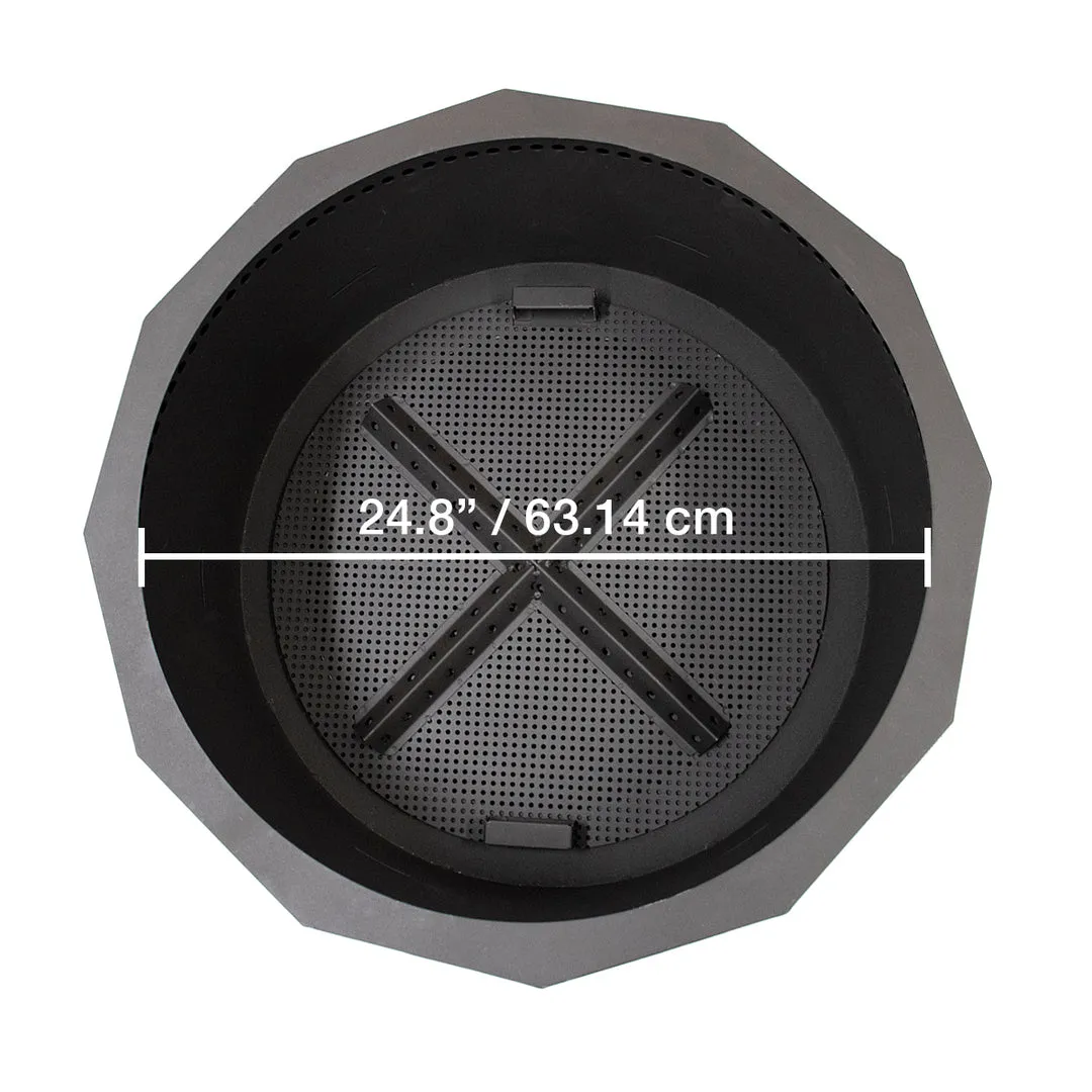 The Mammoth Smokeless Patio Fire Pit 2.0 Series with Spark Screen and Screen Lift