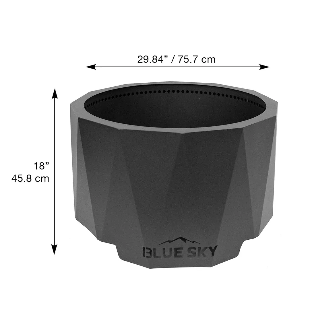 The Mammoth Smokeless Patio Fire Pit 2.0 Series with Spark Screen and Screen Lift
