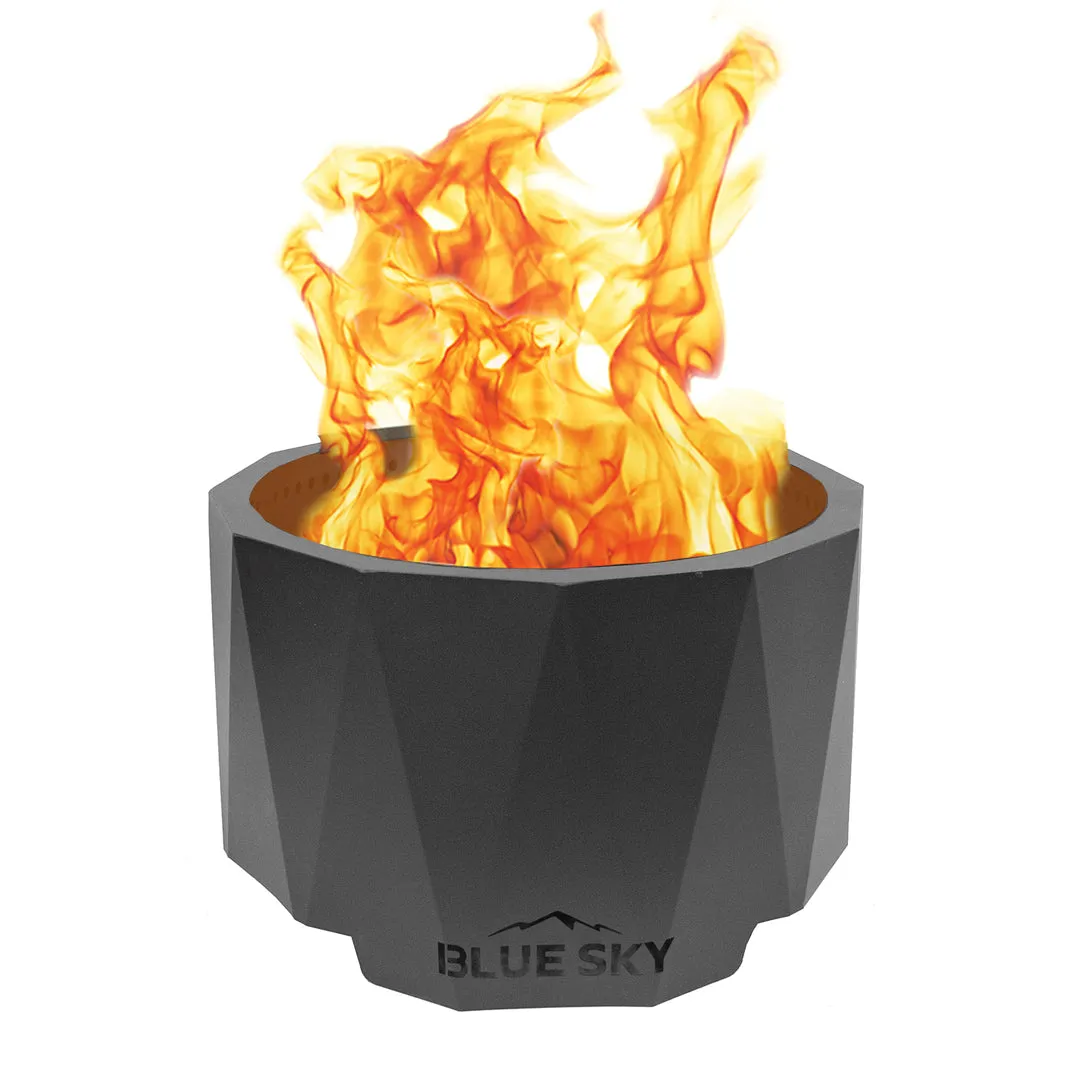 The Mammoth Smokeless Patio Fire Pit 2.0 Series with Spark Screen and Screen Lift