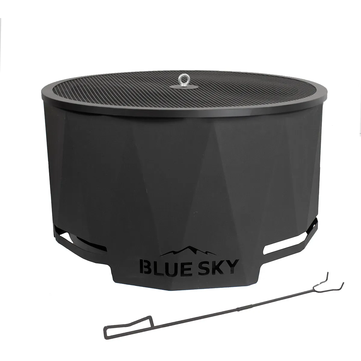 The Mammoth Smokeless Patio Fire Pit 2.0 Series with Spark Screen and Screen Lift