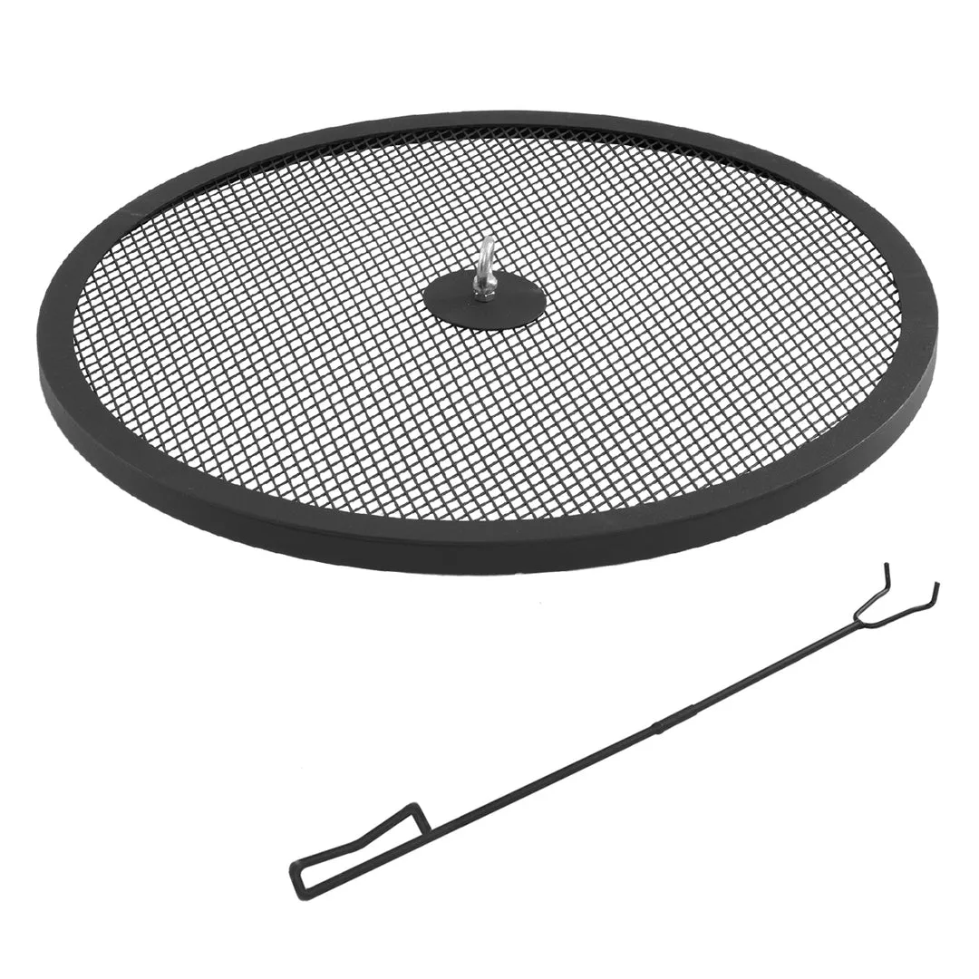 The Mammoth Smokeless Patio Fire Pit 2.0 Series with Spark Screen and Screen Lift