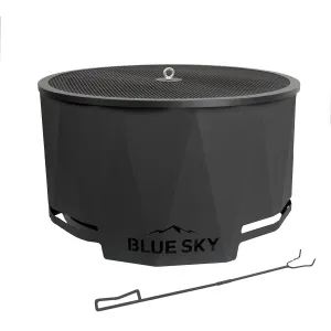 The Mammoth Smokeless Patio Fire Pit 2.0 Series with Spark Screen and Screen Lift
