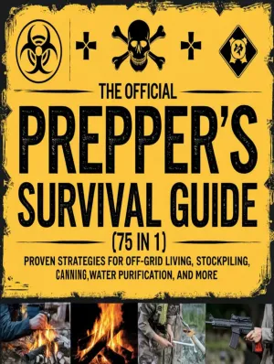 THE OFFICIAL PREPPER’S SURVIVAL GUIDE: [75 IN 1] PROVEN STRATEGIES FOR OFF-GRID LIVING, STOCKPILING, CANNING, WATER PURIFICATION, AND MORE (WILDERNESS SURVIVAL MASTERY) Hardcover – March 14, 2025