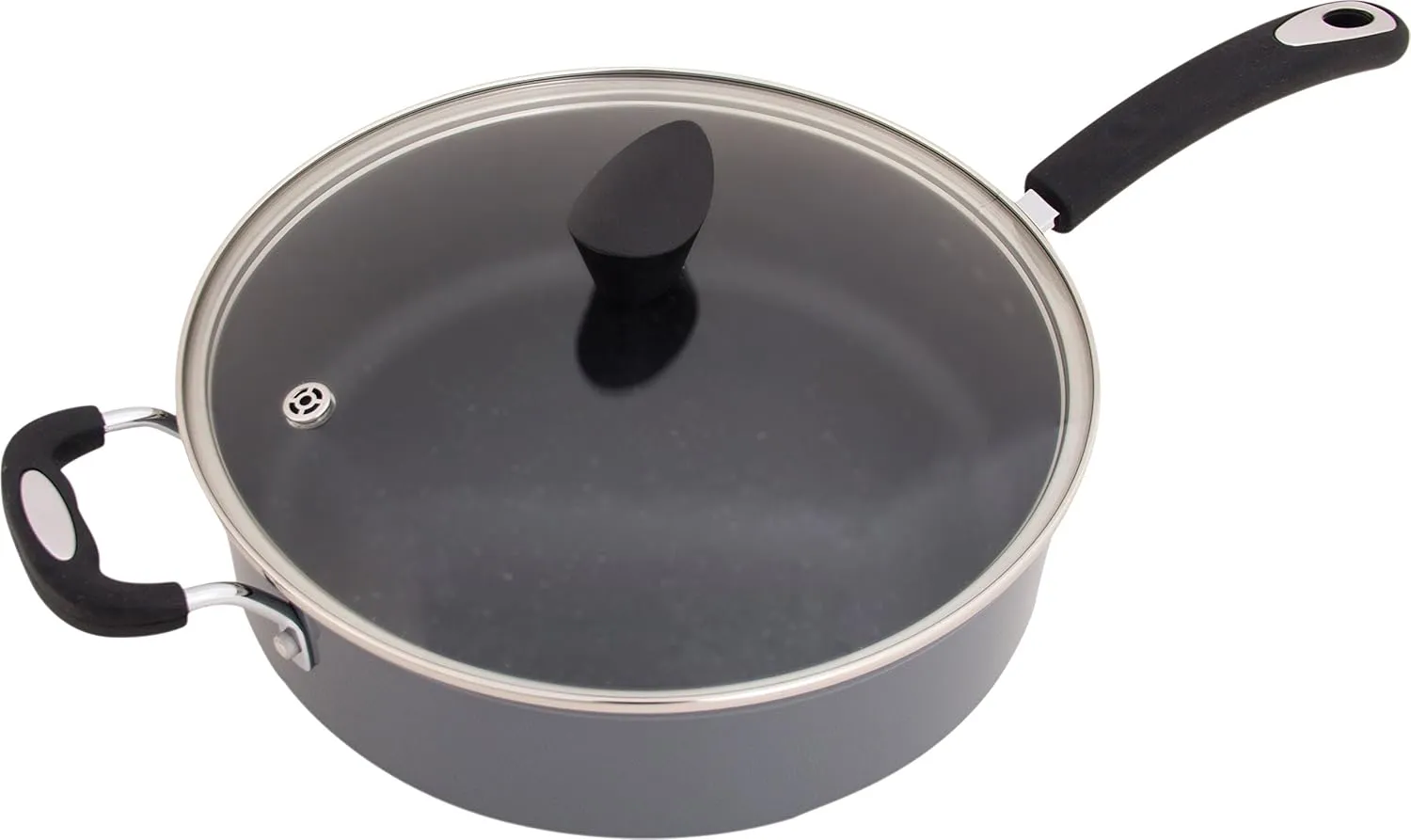 The Stone Earth All-In-One Sauce Pan by Ozeri -- 100% APEO, GenX, PFBS, PFOS, PFOA, NMP and NEP-Free German-Made Coating