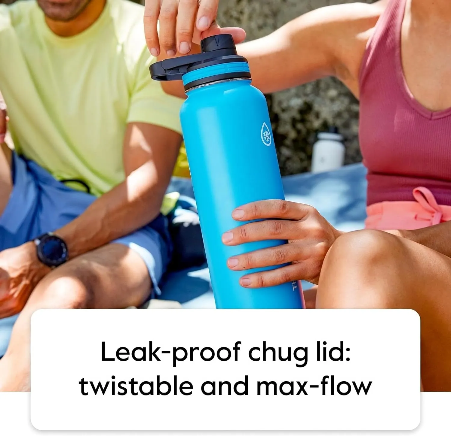 ThermoFlask 18 oz Double Wall Vacuum Insulated Stainless Steel Water Bottle with Spout and Straw Lids, Plum