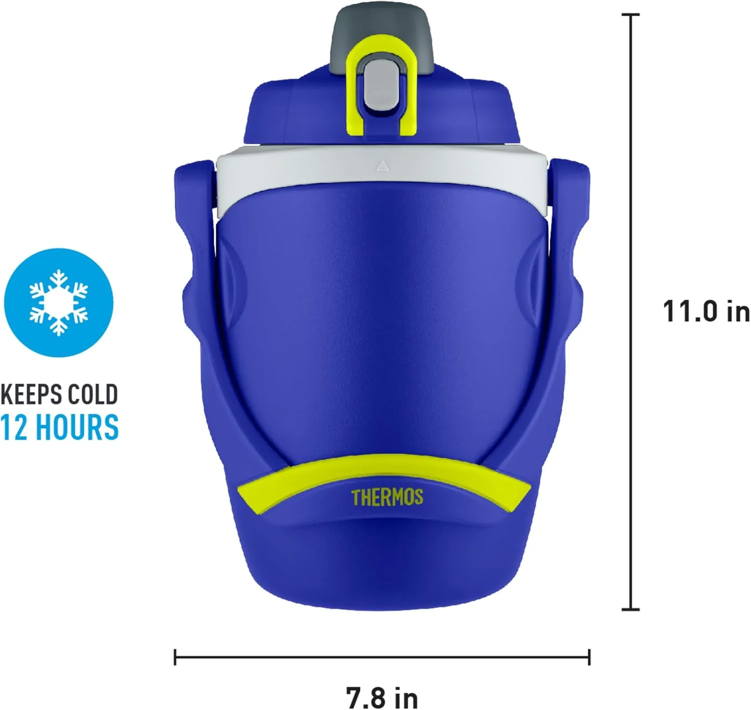 Thermos 64 Ounce Foam Insulated Hydration Bottle, Blue