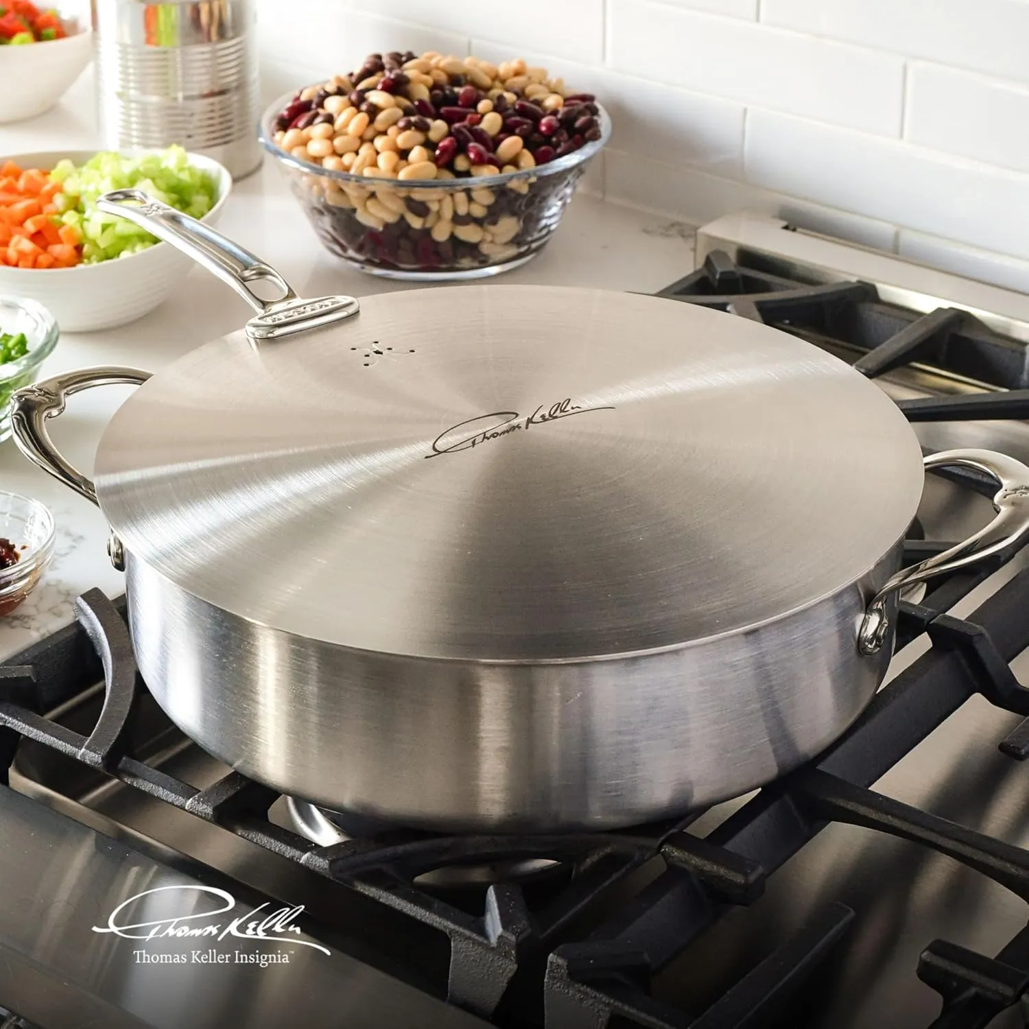 Thomas Keller Insignia by Hestan - Stainless Steel 12.5" Universal Lid