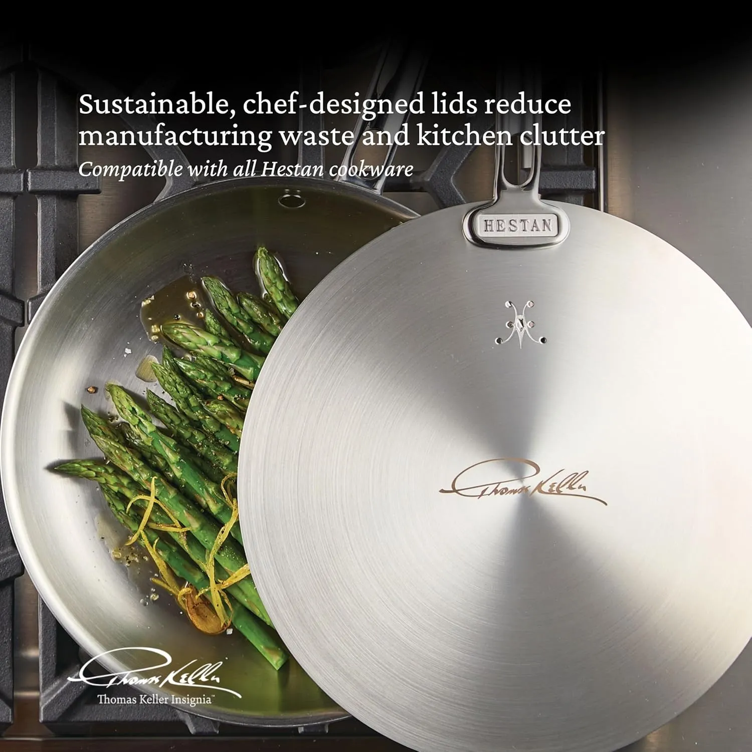 Thomas Keller Insignia by Hestan - Stainless Steel 12.5" Universal Lid