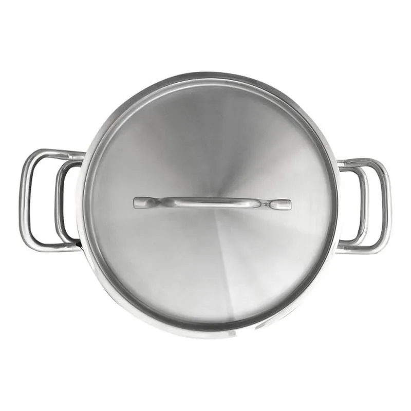 Thundergroup 20 qt Double Boiler (3 PC/SET), Stainless Steel, Encapsulated Base, Standard Electric, Gas Cooktop, Halogen & Induction Ready