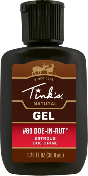 Tink's #69 Doe-in-Rut Buck Lure | 1.25 Fl Oz Bottle | 3 Pack | 100% Natural Deer Urine | Deer Hunting Accessories, Deer Attractant, Buck Hunting Scent | Easy to Use Squirt Top