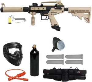 Tippmann Cronus Paintball Marker Gun -Tactical Edition- Tan Starter Package