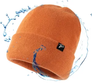 TOP-EX Oversized L/XL/XXL Waterproof Beanie Fleece Lined Hat for All-Weather Winter Warm Men Women Unisex
