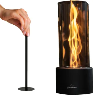 Tornado Tabletop Fireplace for Indoor and Outdoor Use – Premium Ethanol Fire Pit with Clear Glass, 60  Min Burn, Perfect for Gatherings, Home Decoration, and Gift for Mother's Day