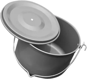 TOYANDONA Aluminum Camping Pot Set Lightweight Heat Exchange Cooking Pot for People Durable Outdoor Cookware with Lid for Hiking Picnics and Camping Adventures