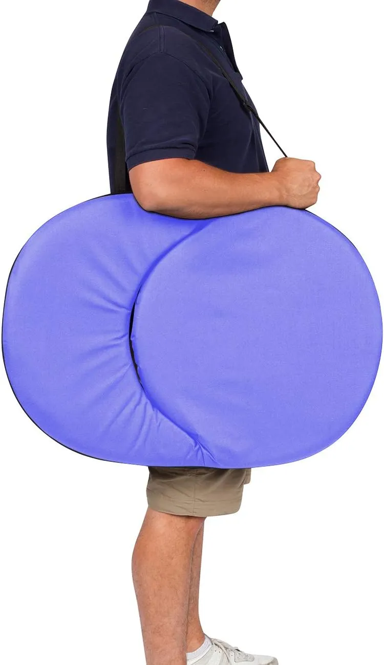 Trademark Innovations Portable Multiuse Folding Seat, Lilac