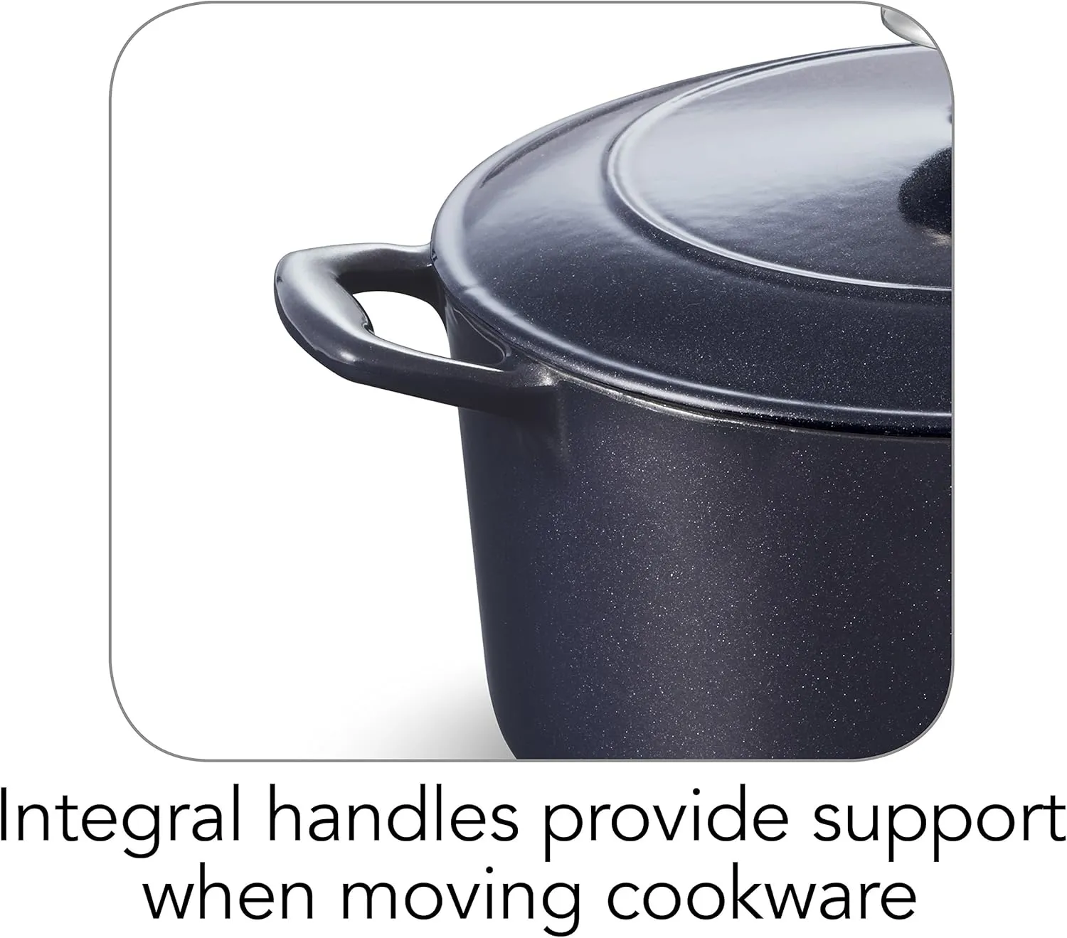 Tramontina 80131/038DS Enameled Cast Iron Covered Round Dutch Oven, 5.5-Quart, Dark Blue