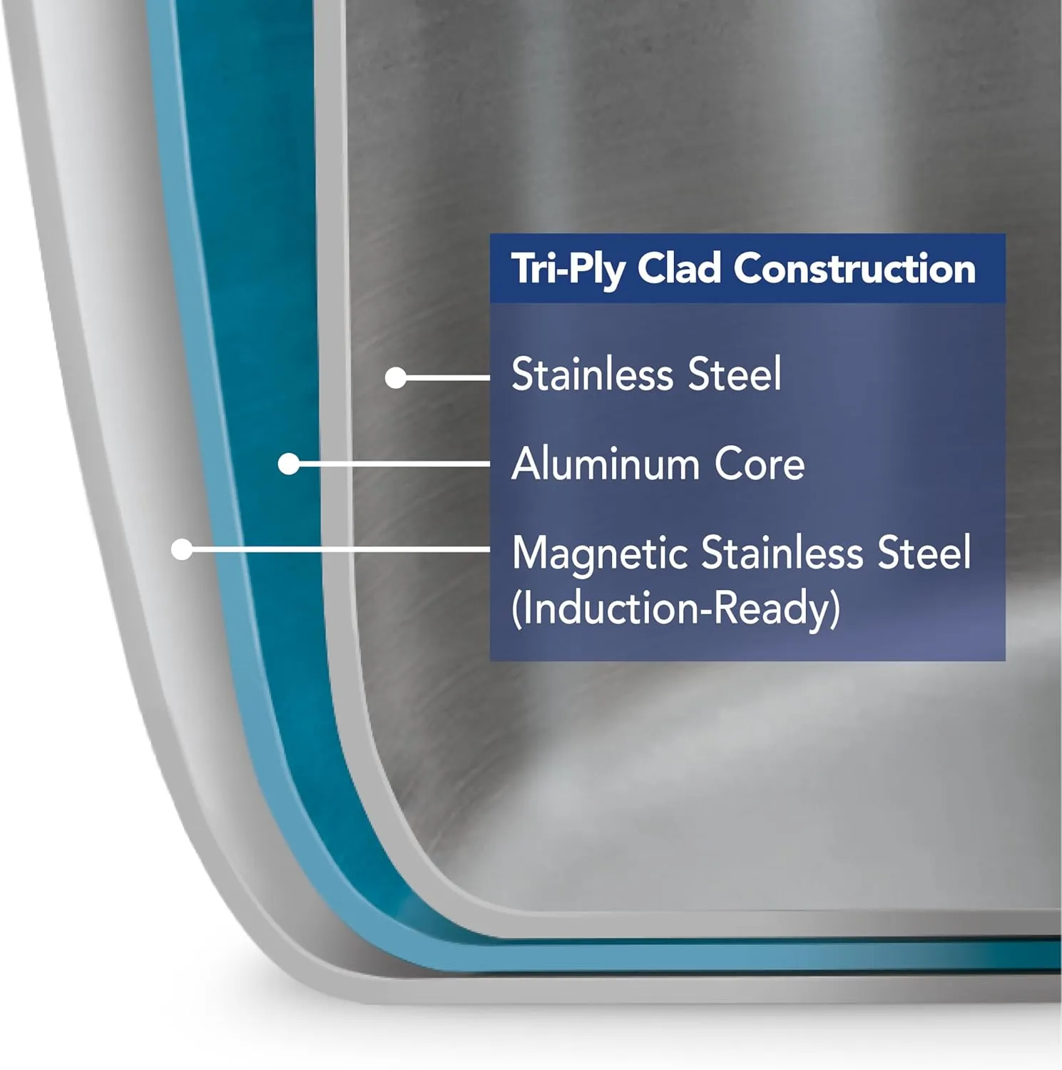 Tramontina Utsava 3.4-Quart Tri-Ply Clad Stainless Steel Tope with Lid, Patila Pot for Indian Cooking