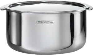 Tramontina Utsava 3.4-Quart Tri-Ply Clad Stainless Steel Tope with Lid, Patila Pot for Indian Cooking