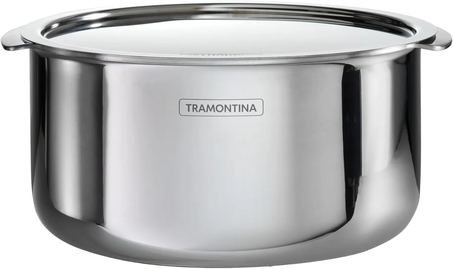 Tramontina Utsava 3.4-Quart Tri-Ply Clad Stainless Steel Tope with Lid, Patila Pot for Indian Cooking