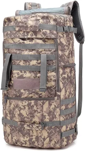 Travel Backpack 60L Hiking Bag 3 Way Day pack Extra Large 3~8 Day Bug Out Molle Survival Rucksack