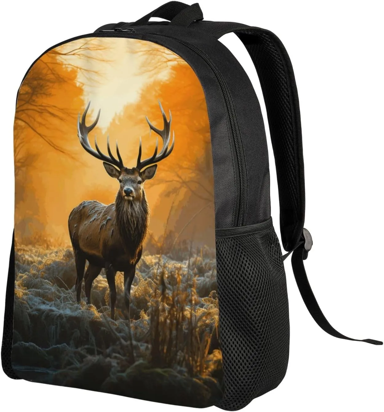 Travel Backpack for Women Men Lightweight 17 inch Laptop Bag Deer in Forest Backpack Casual Daypack