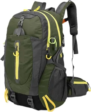 Travel Multifunctional Mountaineering Leisure Hiking Student 40L Backpack Ultra Light Cycling Outdoor Backpack(Army Green)