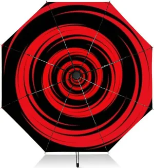Travel Umbrella for Rain Windproof beautiful anime girl young princess the kingdom eternal nights generat Automatic Cute Portable Compact Umbrella for Women Purse Backpack Car Black Sun UV Protection
