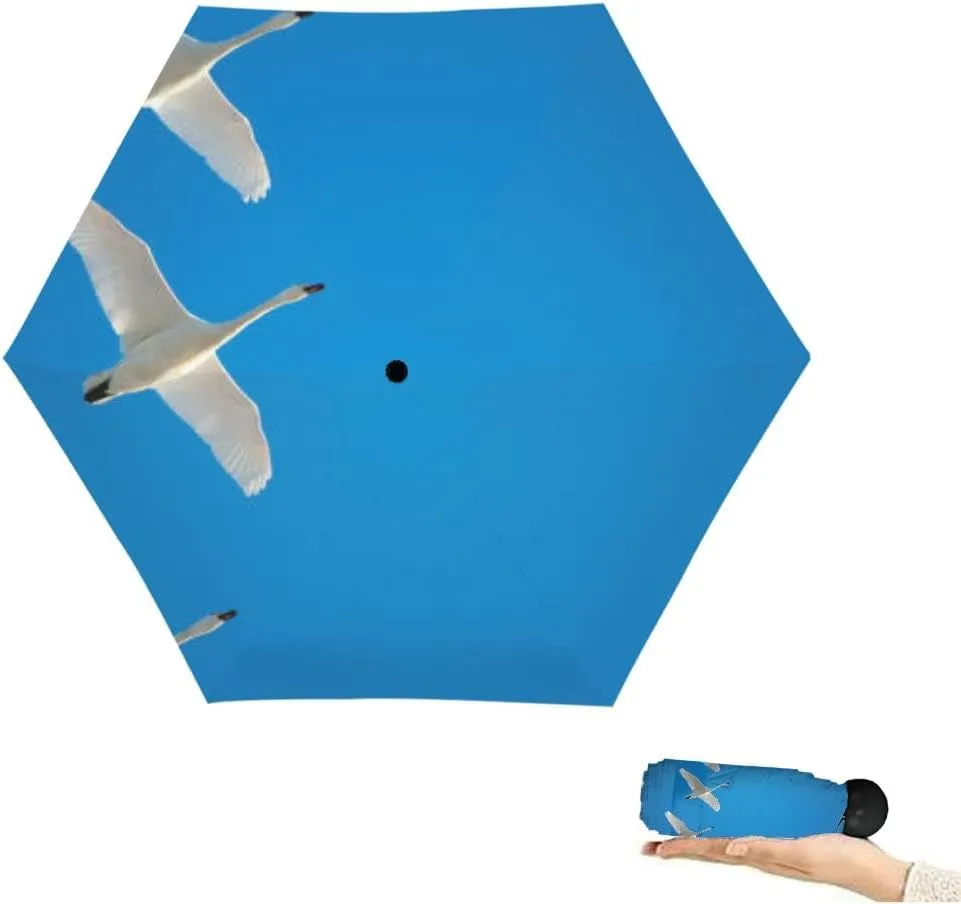 Travel Umbrella for Rain Windproof Calf Cow Cute Springtime Animal Automatic Cute Portable Compact Umbrella for Women Purse Backpack Car Black Sun UV Protection