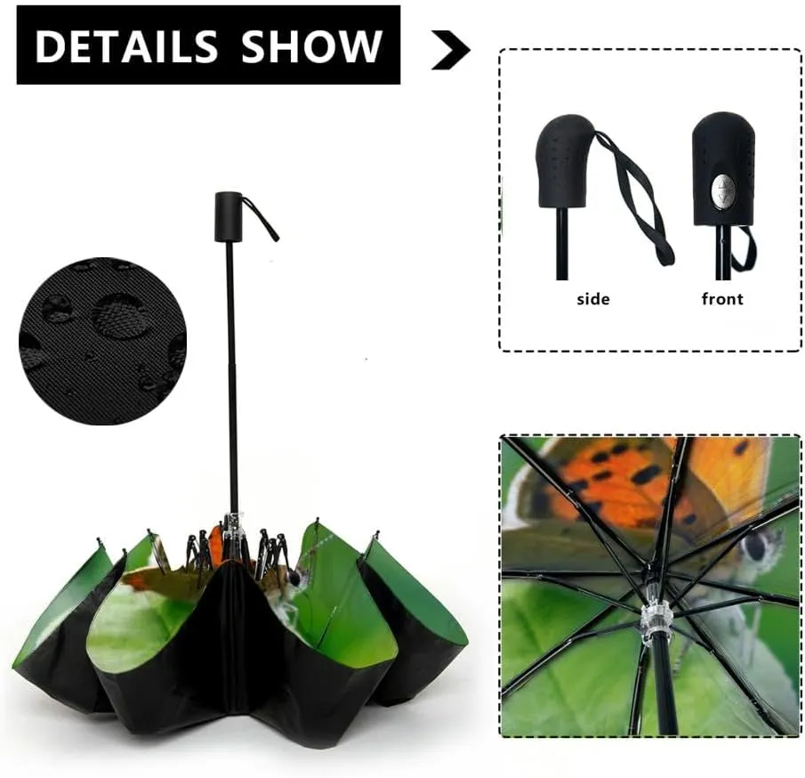 Travel Umbrella for Rain Windproof Greek salad black stone Automatic Cute Portable Compact Umbrella for Women Purse Backpack Car Black Sun UV Protection