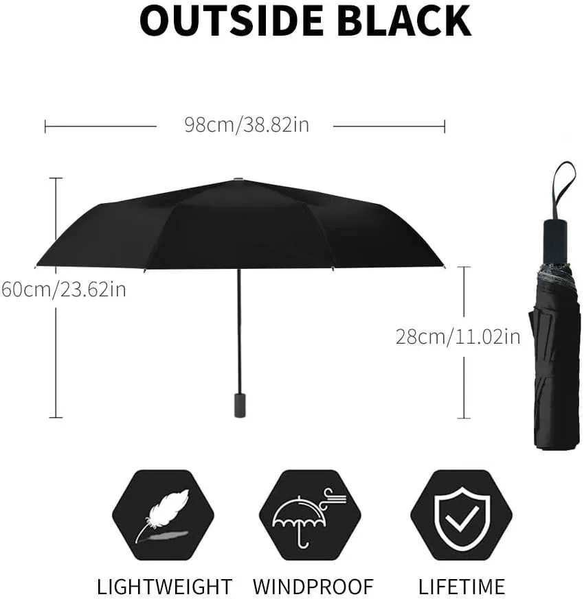 Travel Umbrella for Rain Windproof This is a picture a beautiful sunrise near the seashore Automatic Cute Portable Compact Umbrella for Women Purse Backpack Car Black Sun UV Protection