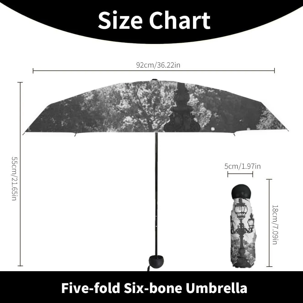 Travel Umbrella for Rain Windproof View Parisian street the Eiffel Tower the clearance Automatic Cute Portable Compact Umbrella for Women Purse Backpack Car Black Sun UV Protection